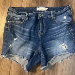 TORRID Distressed Jean Shorts Size 16 stretch